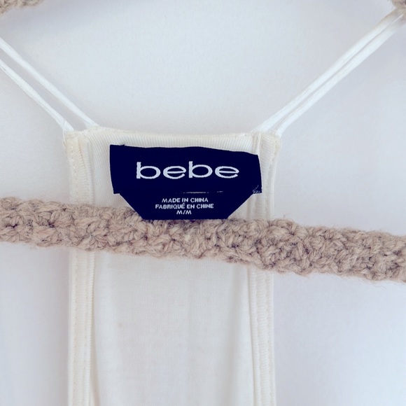 Bebe body suit white off white with gold embroiderie M - Picture 7 of 10